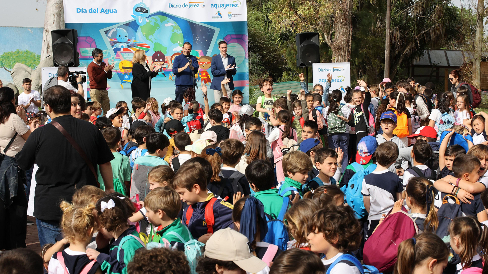 Día Mundial del Agua de Aquajerez y aniversario de Diario de Jerez en el Zoo