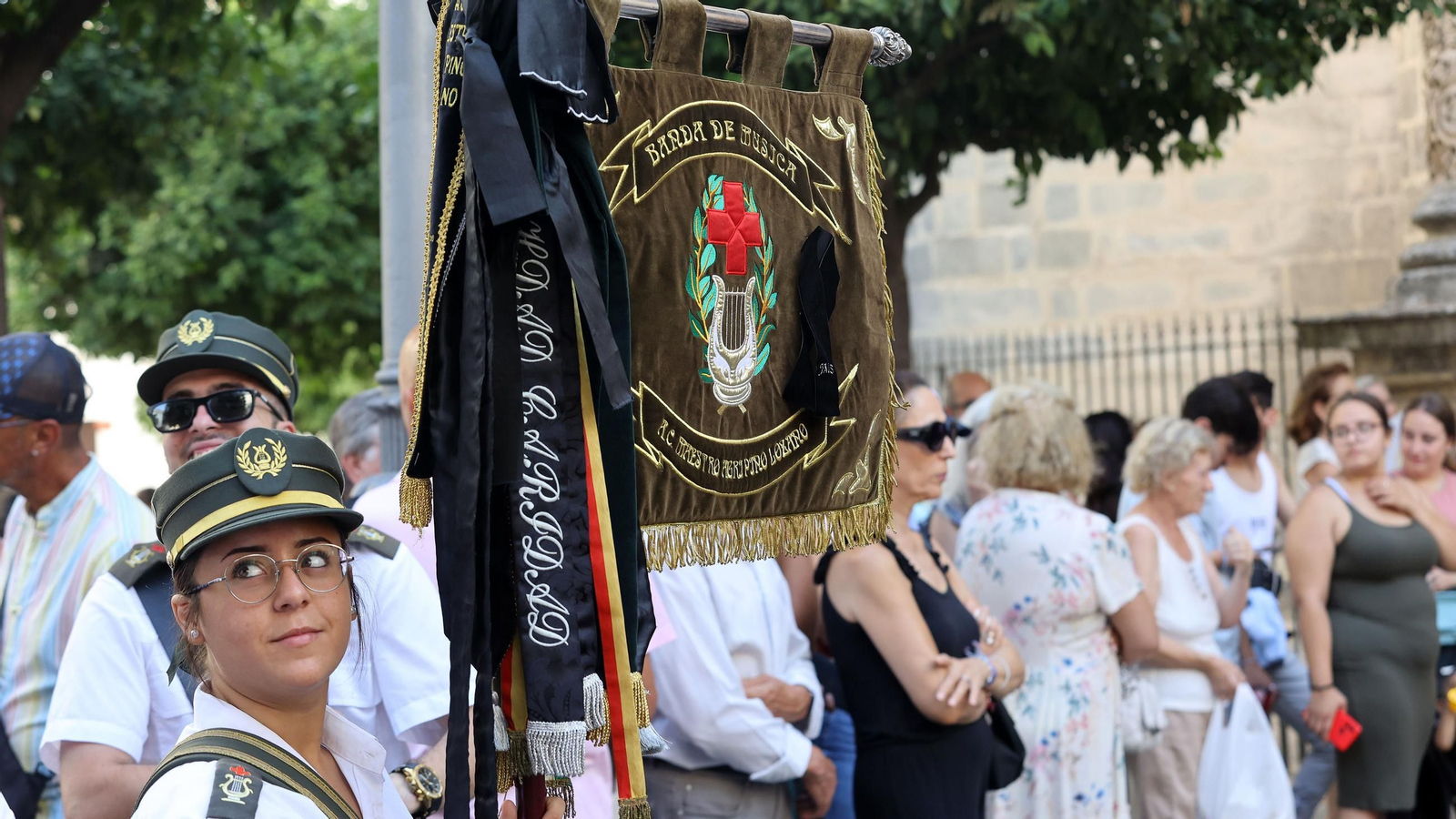 Salida del Corpus de Minerva de San Miguel en Jerez