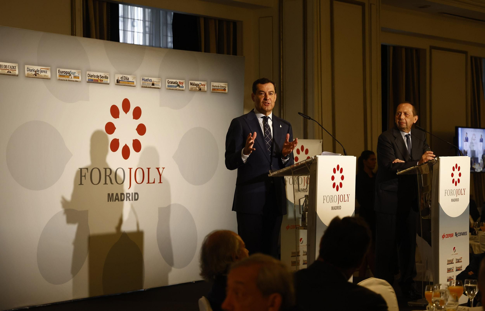 Foro Joly con Juanma Moreno en Madrid, todas las imágenes