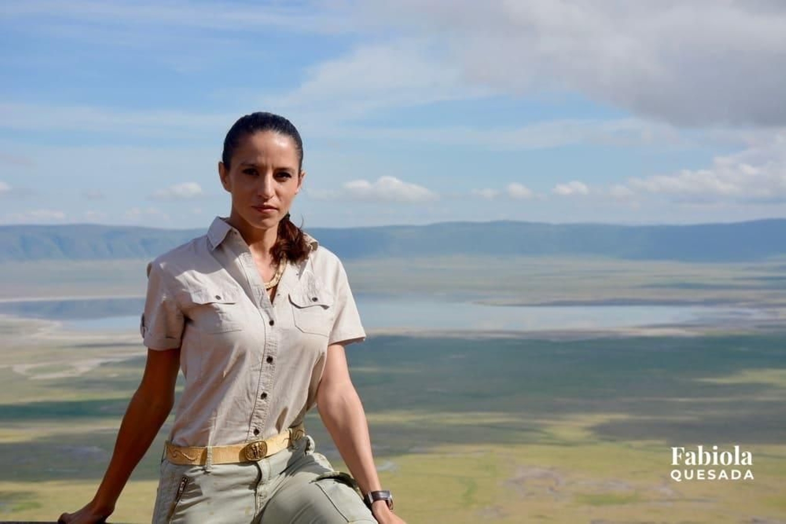 Fabiola Quesada en Tanzania.