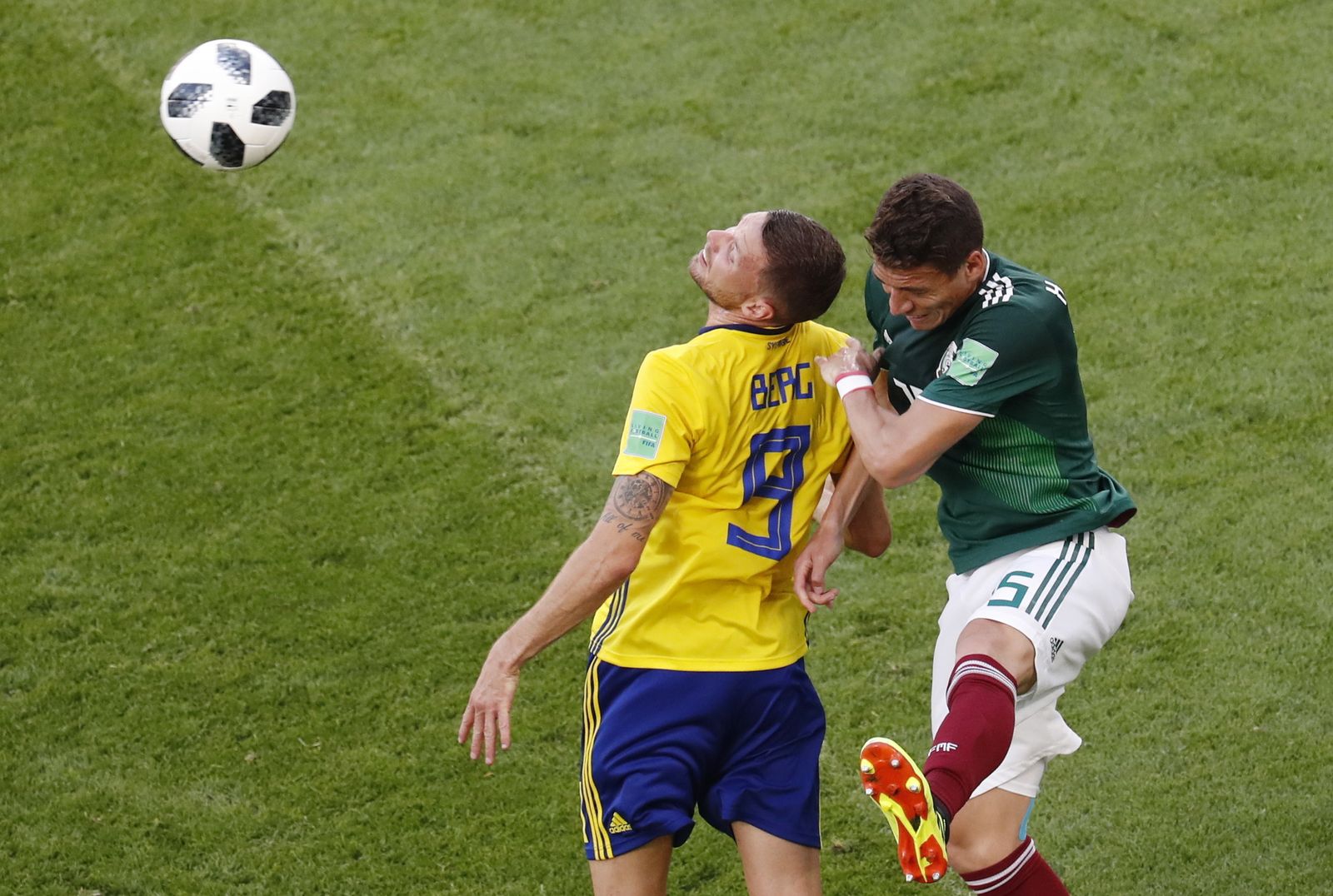 Las imágenes del México-Suecia