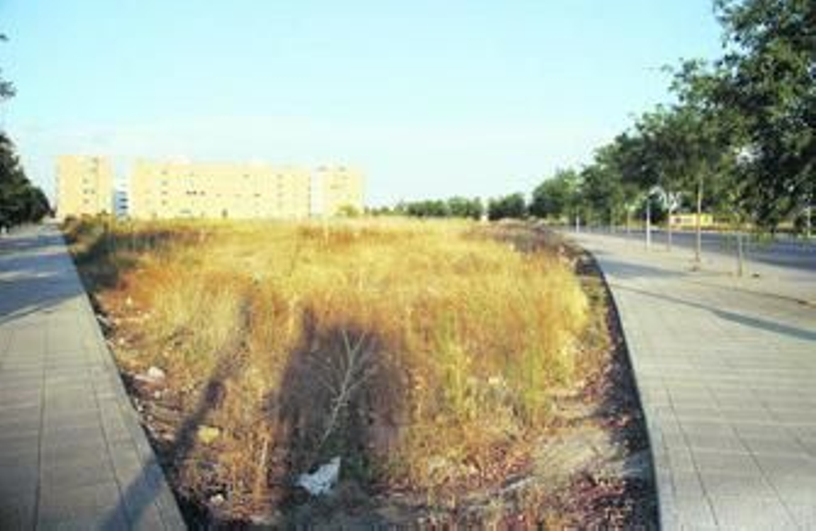 Imagen del solar de Los Bermejales donde se proyectó la mezquita.