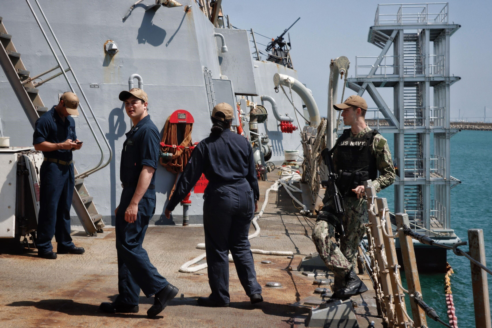 Recorrido por el destructor 'James E. Willians', atracado en la Base naval de Rota