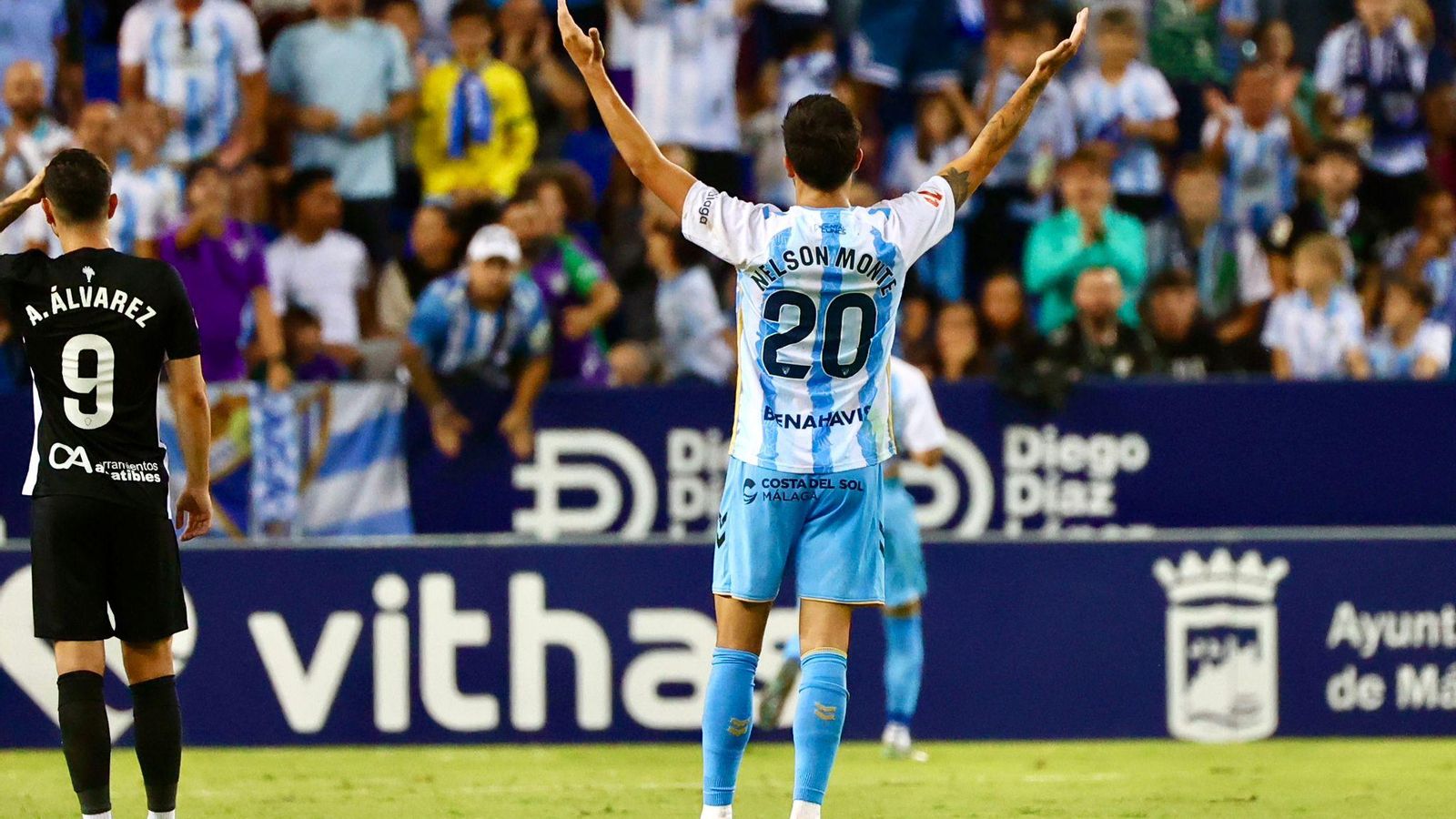El Málaga CF - Elche, en fotos