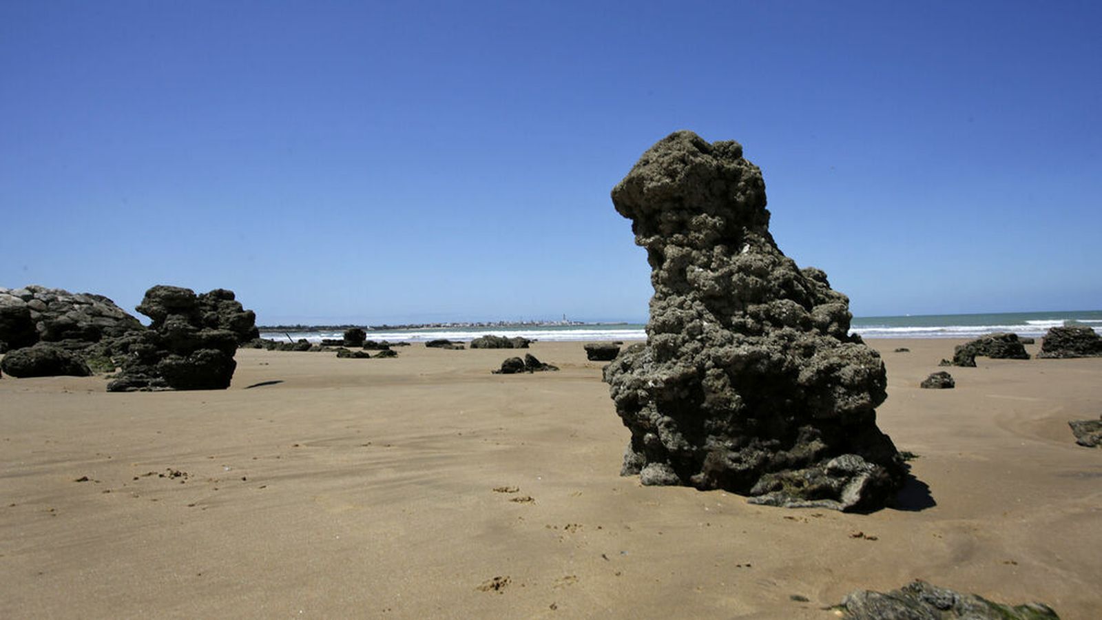 La playa de Montijo, entre Sanlúcar y Chipiona.