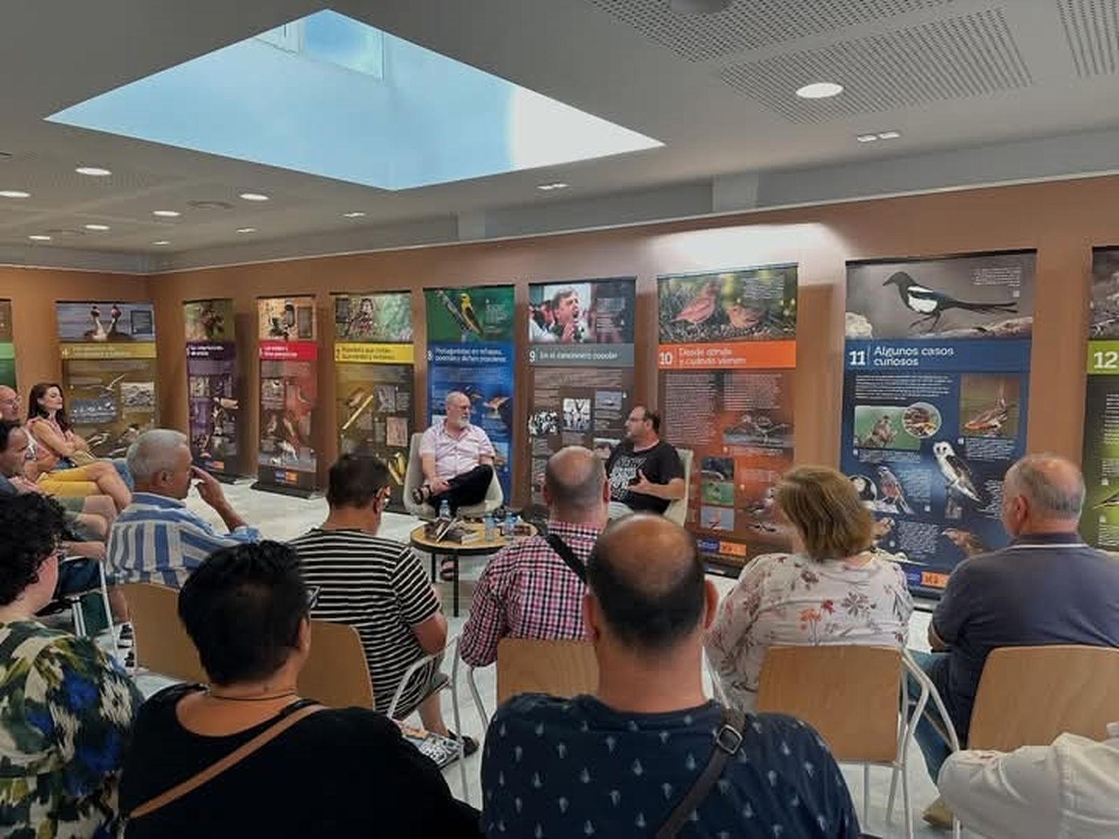 Antonio Guerrero en el Centro de la Cultura Mediterránea de El Ejido.