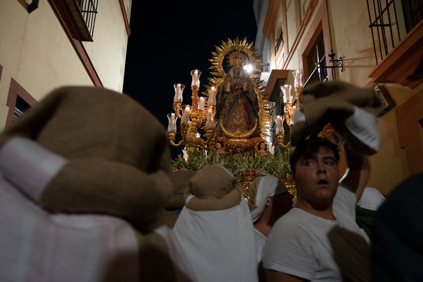 Las imágenes de la procesión de la Virgen de la Luz, en San Esteban