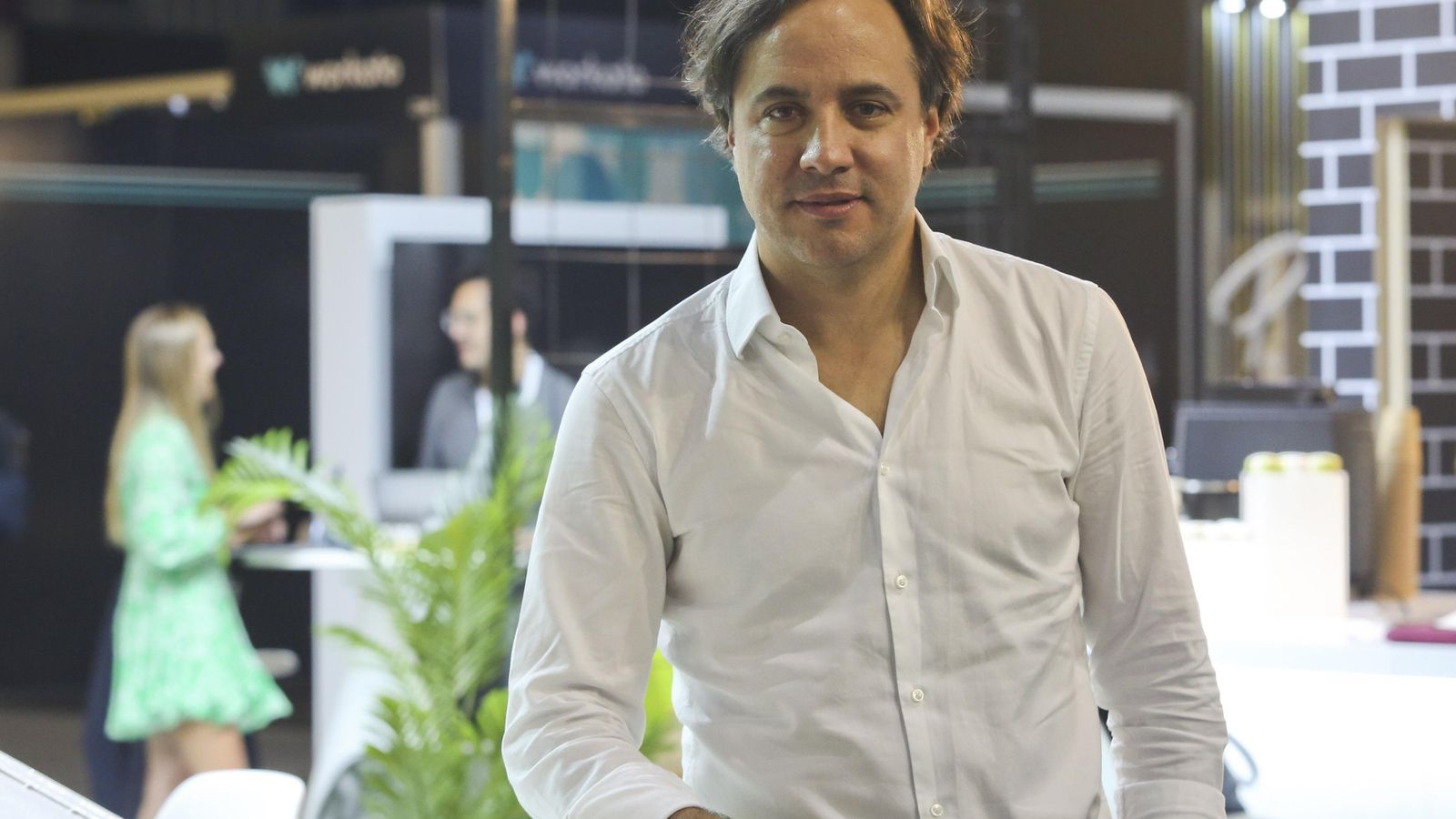 Luis Ureta, momentos antes de la entrevista en Málaga.