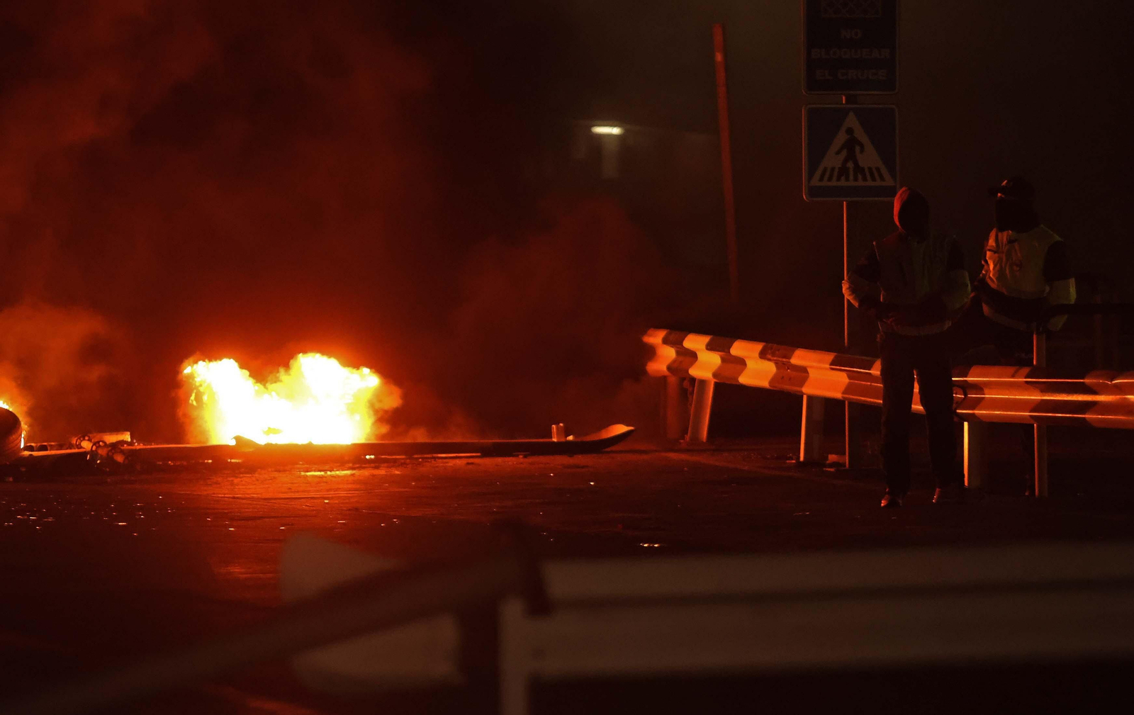 Imágenes de la segunda jornada de huelga en Acerinox