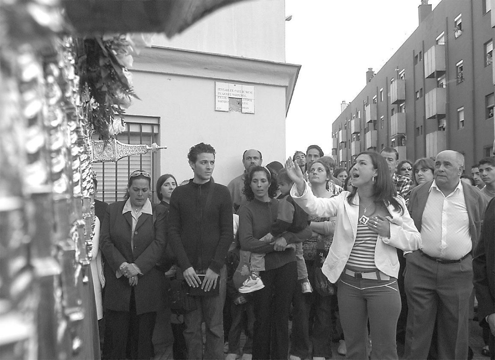 2004. Carmen Mangano, con 4 años canta una saeta a la Amargura
