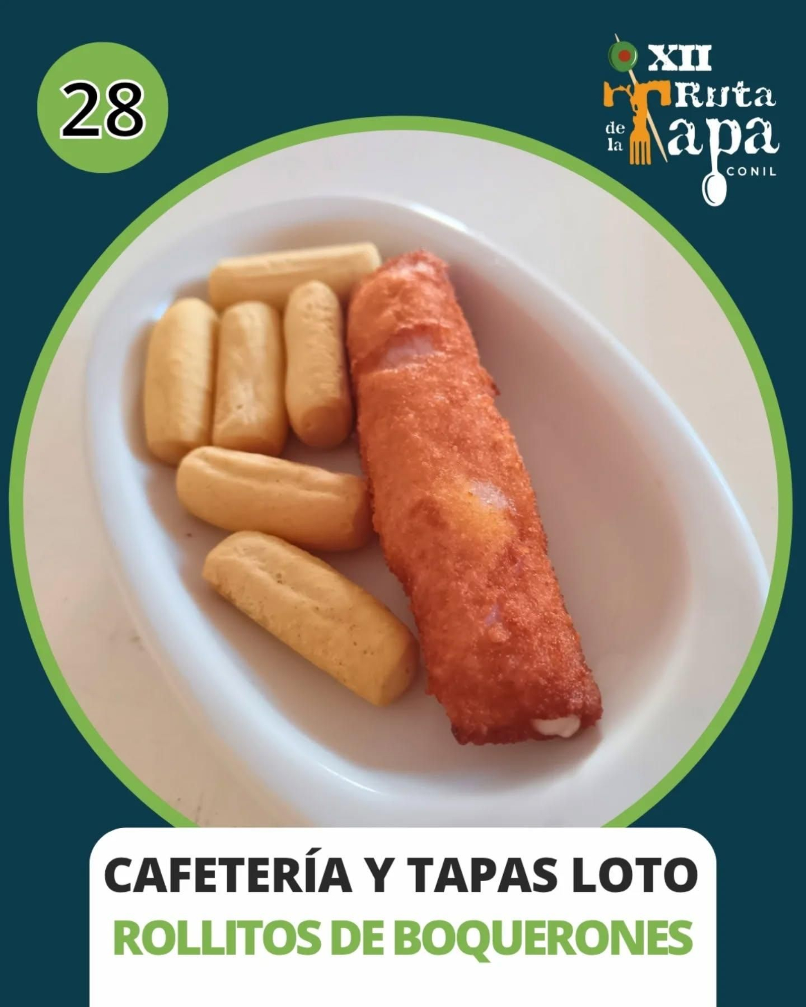 Cafetería y tapas loto / Tapa: Rollitos de boquerones