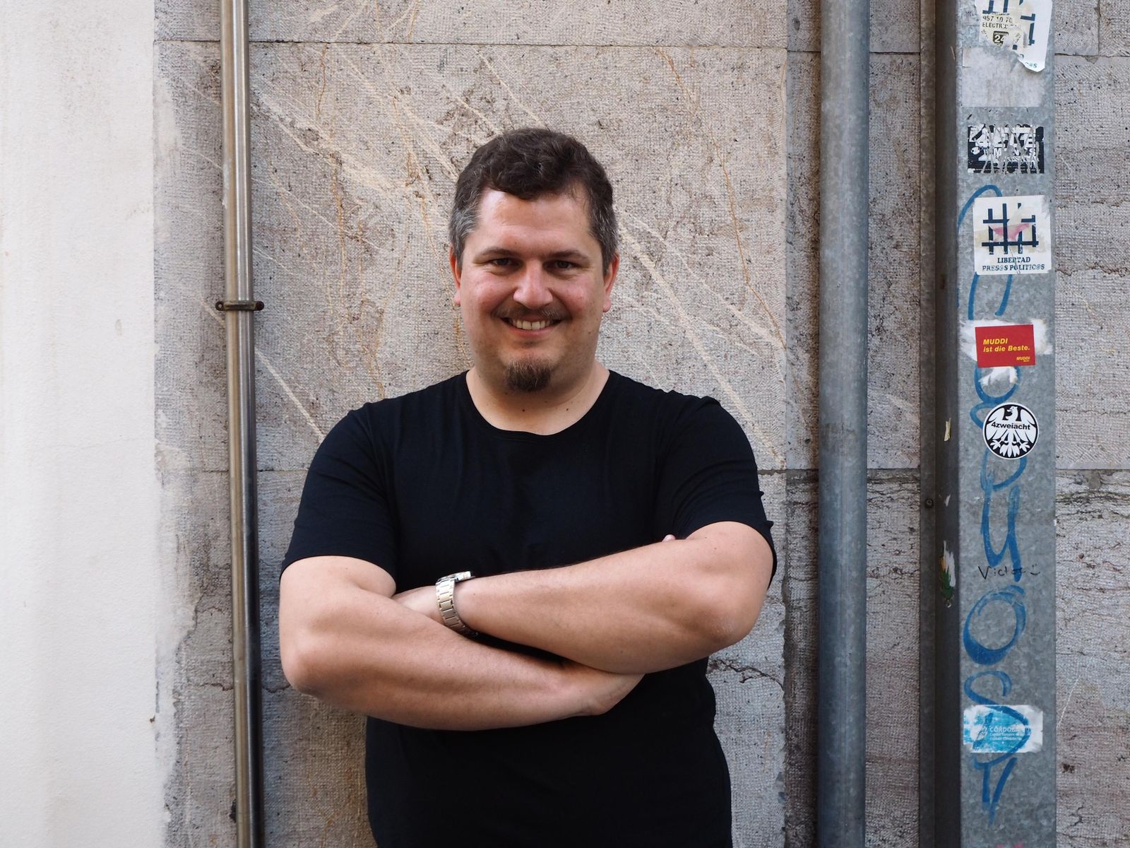 El poeta y traductor Ben Clark, organizador de las jornadas.