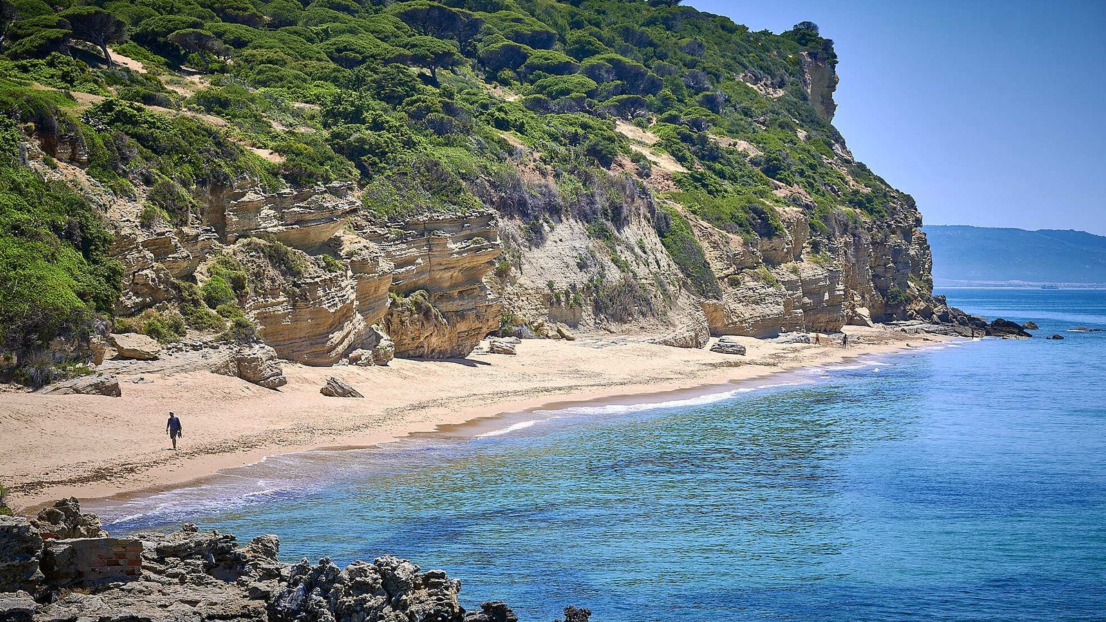 Playas de Barbate. Playa de Las Cortinas, en los bajos de La Breña.