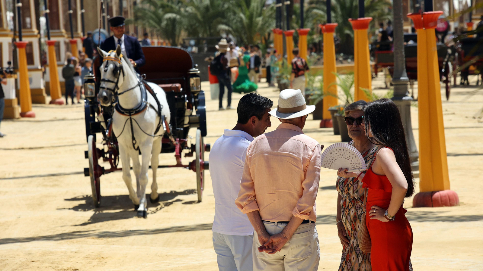 Imágenes del ambiente el miércoles en la Feria de Jerez 2024