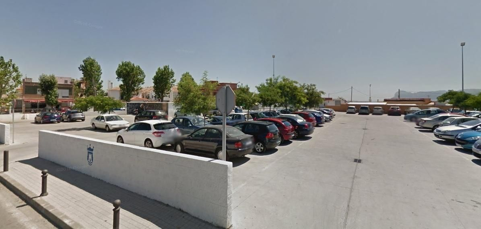 El aparcamiento donde ocurrió la agresión.