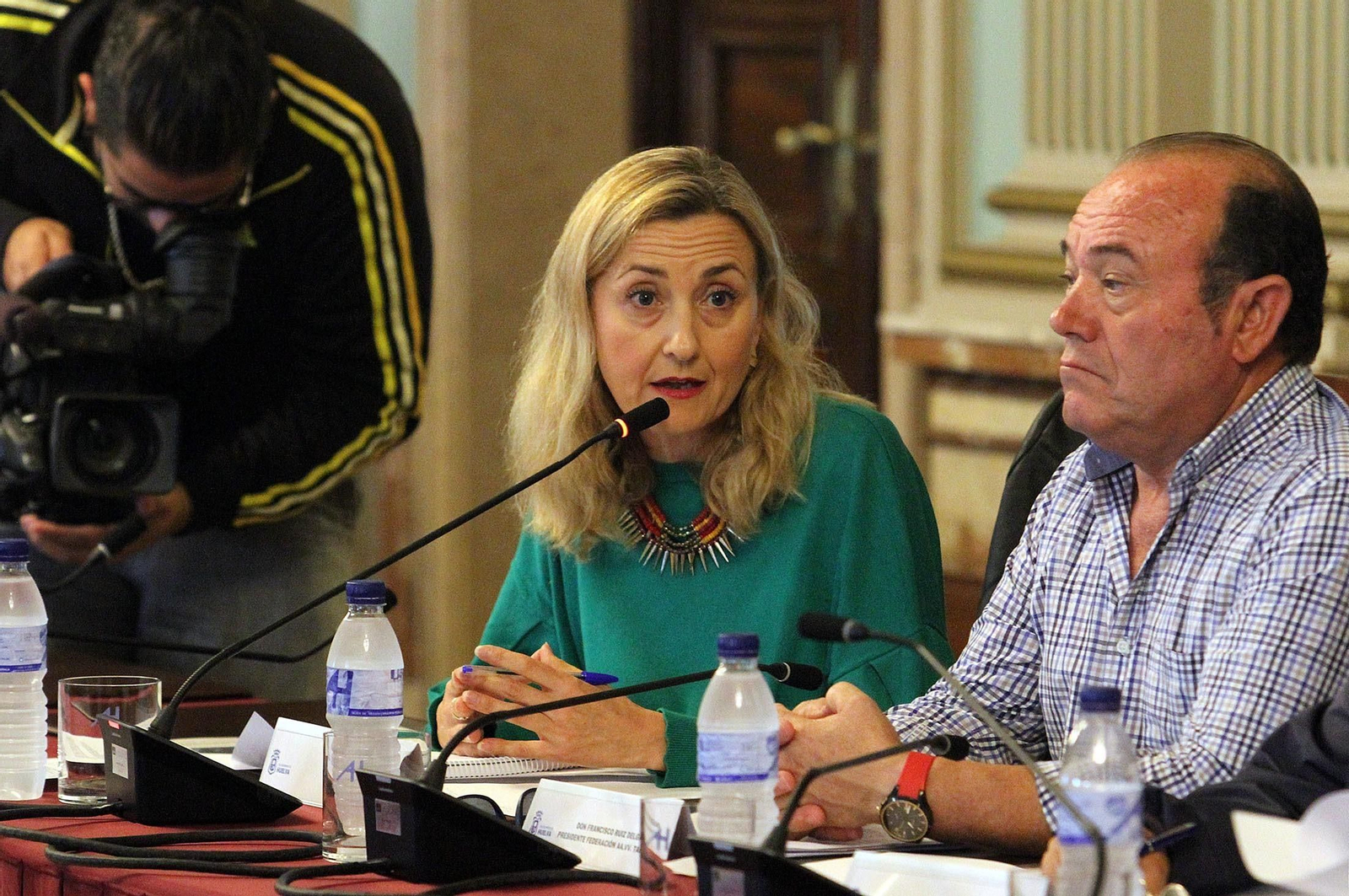 Imágenes de la reunión de la Mesa de Fosfoyesos