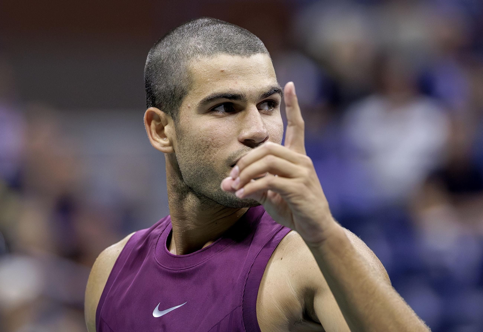 Las fotos del demoledor Alcaraz en la segunda ronda del US Open