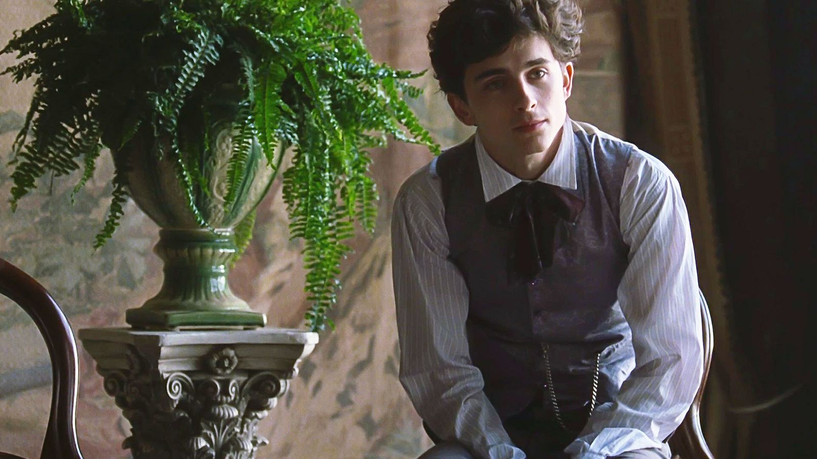 Chalamet, en una secuencia de 'Mujercitas'.