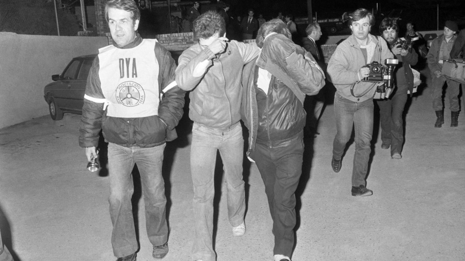 Algunos de los superviviente del atentado.