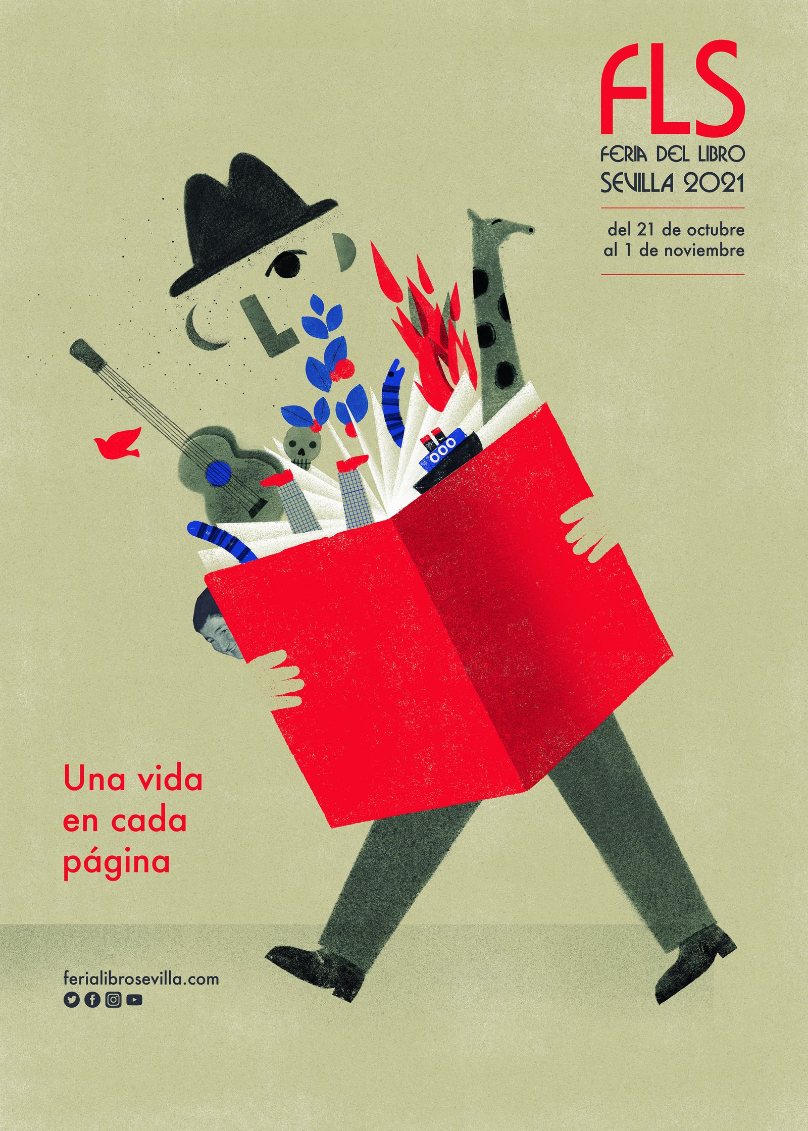 El cartel de la FLS diseñado por Neus Caamaño.