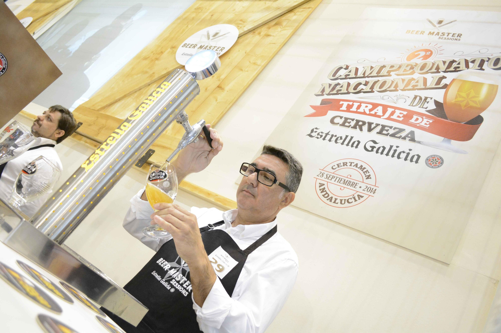 Javier Sánchez, Mejor Tirador de Cerveza de Andalucía en 2014 y de España en 2015.