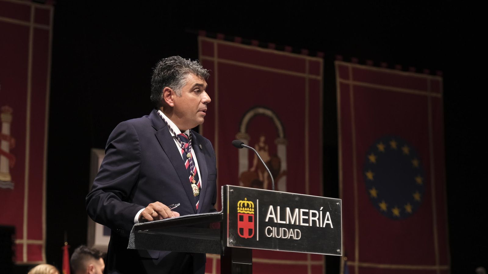 Miguel Cazorla, de Ciudadanos, durante su discurso