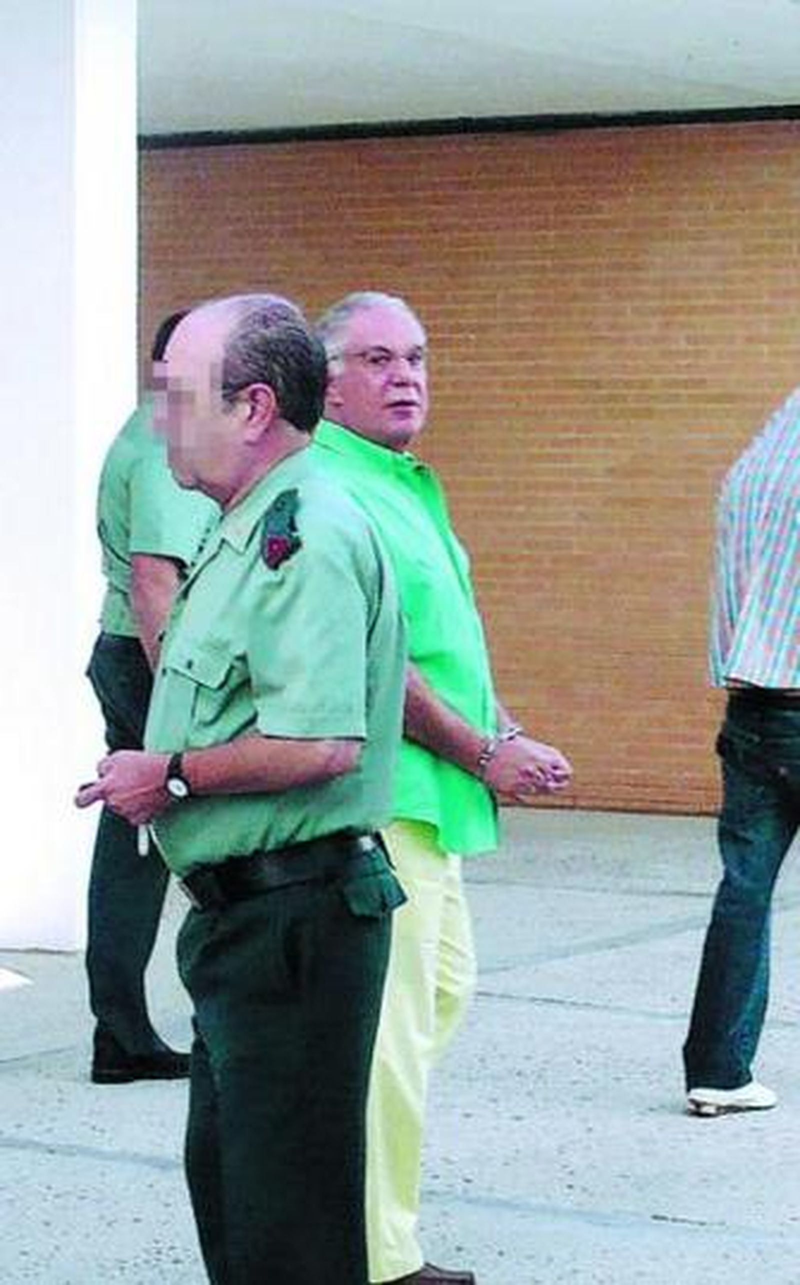 Luis Miguel Rodríguez Pueyo, en agosto, antes de declarar.