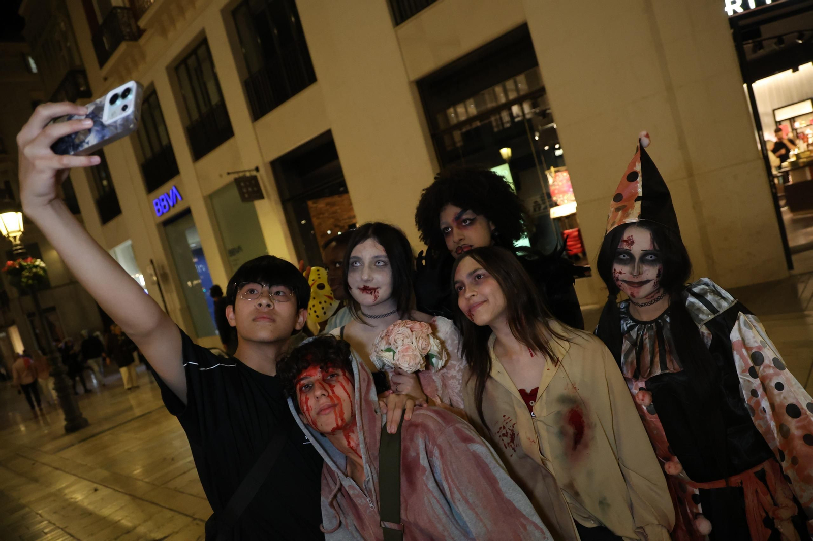 La noche de Halloween en Málaga, en imágenes
