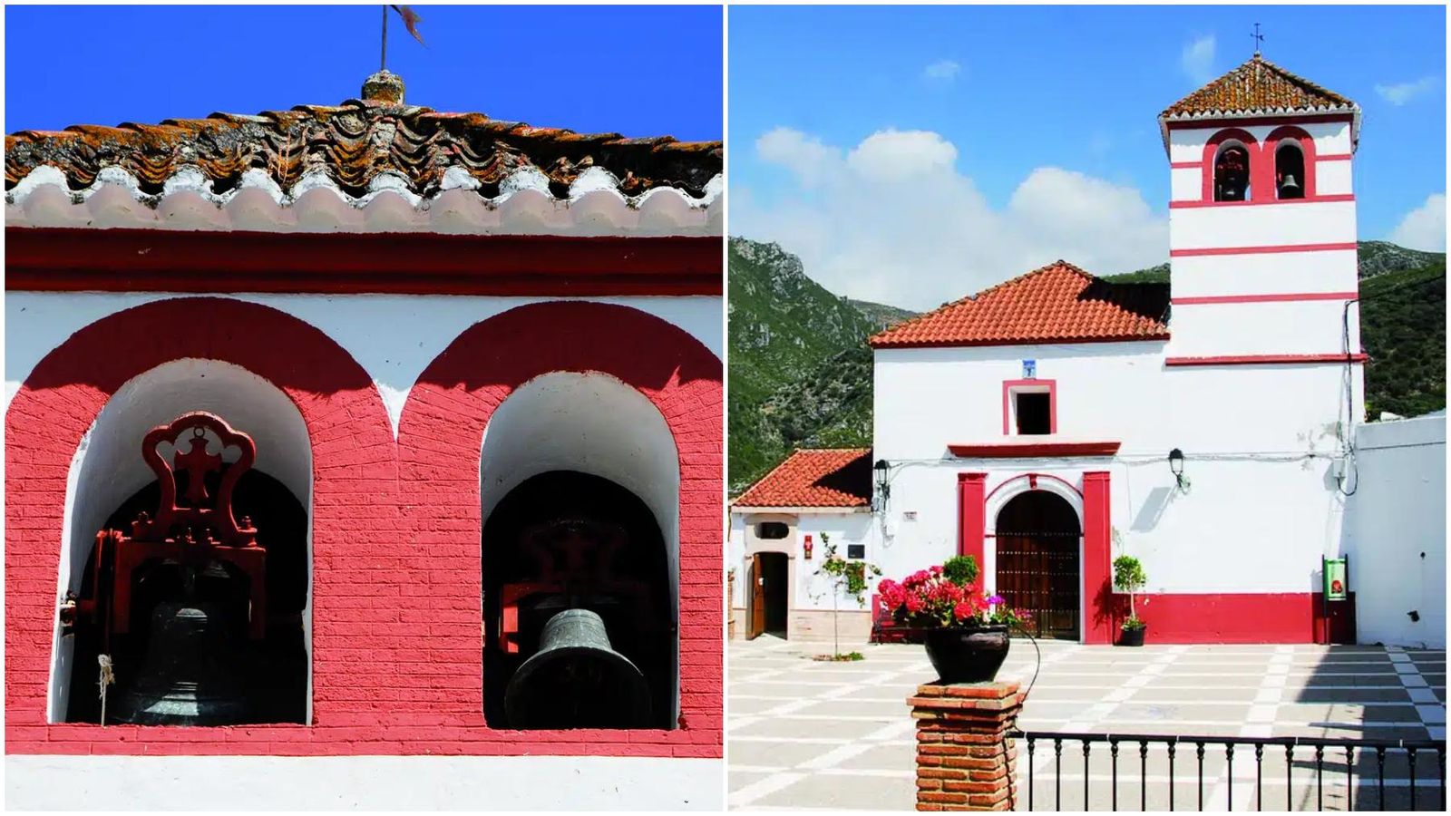 La iglesia de Santa Catalina, en Júzcar.