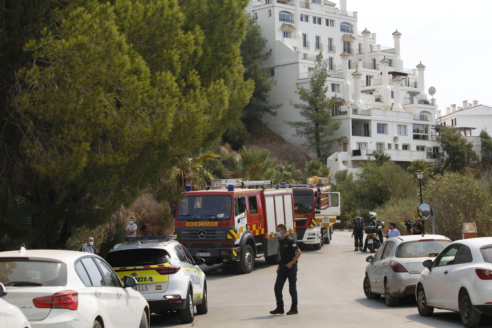 La urbanización Forrest Hills de Estepona tras su desalojo. La urbanización Forrest Hills de Estepona tras su desalojo.