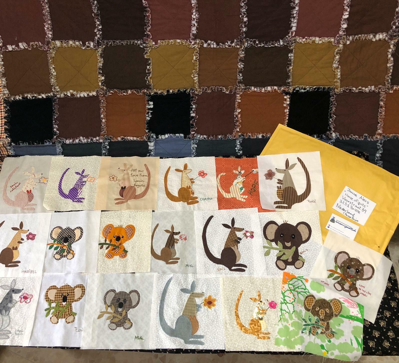 La asociación Menipatch se suma al proyecto 'Cosiendo por Australia'