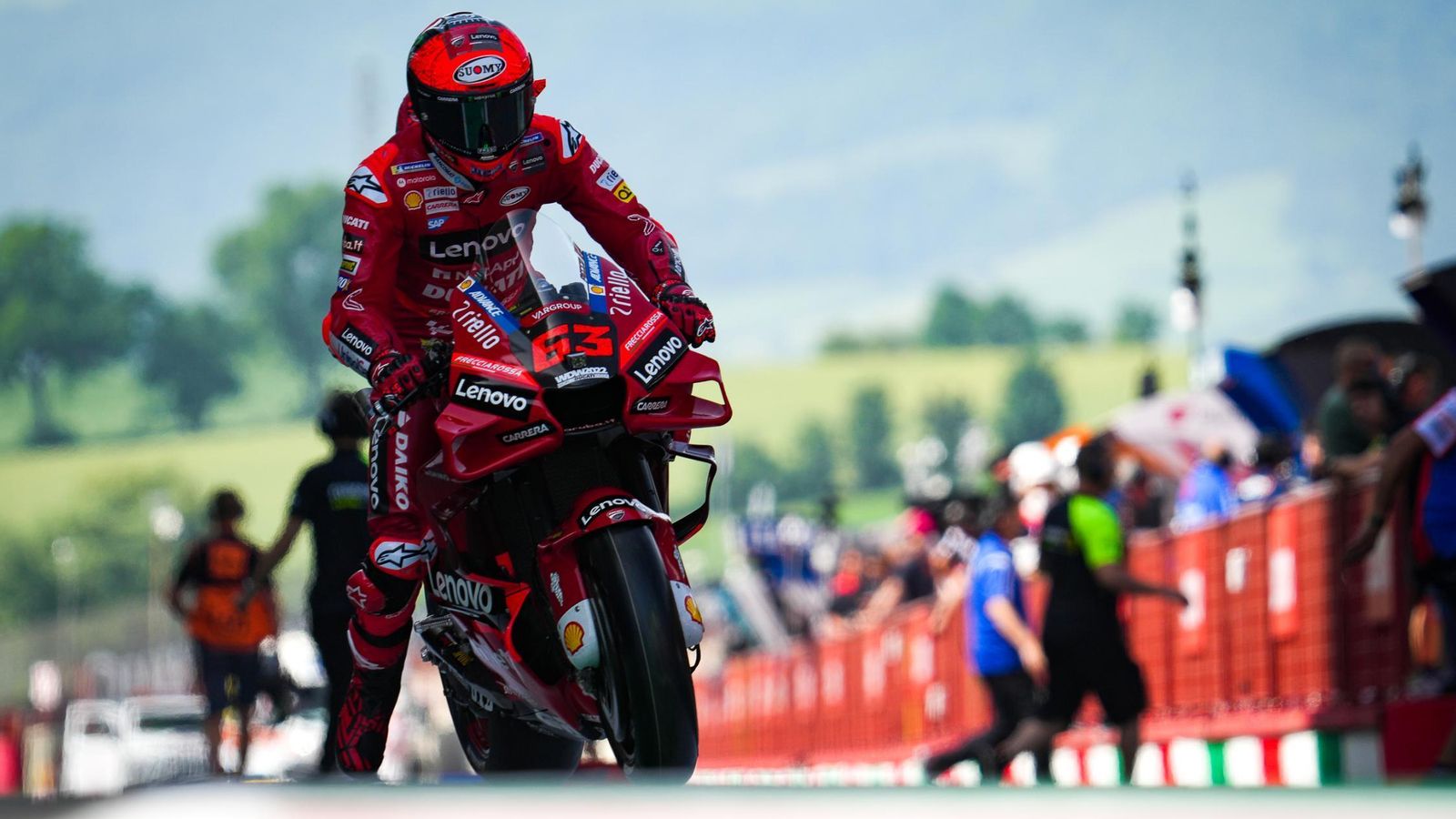 Pecco Bagnaia, segundo.