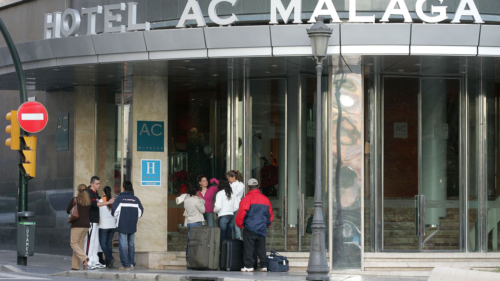 Vista del hotel Málaga Palacio.