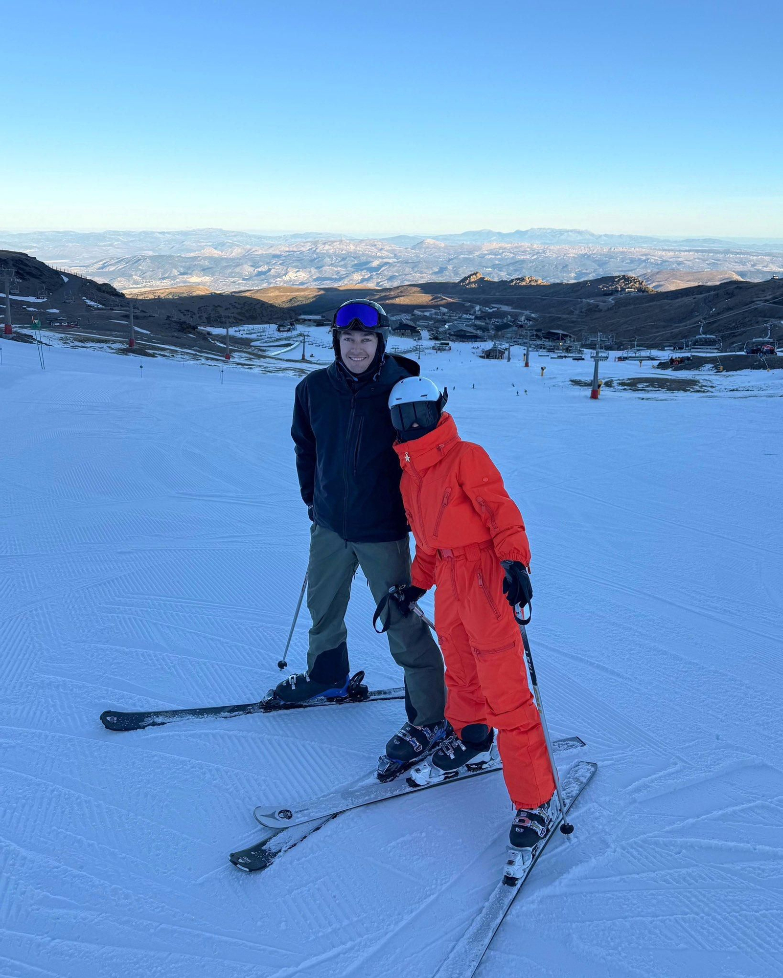 El británico sobre la nieve granadina