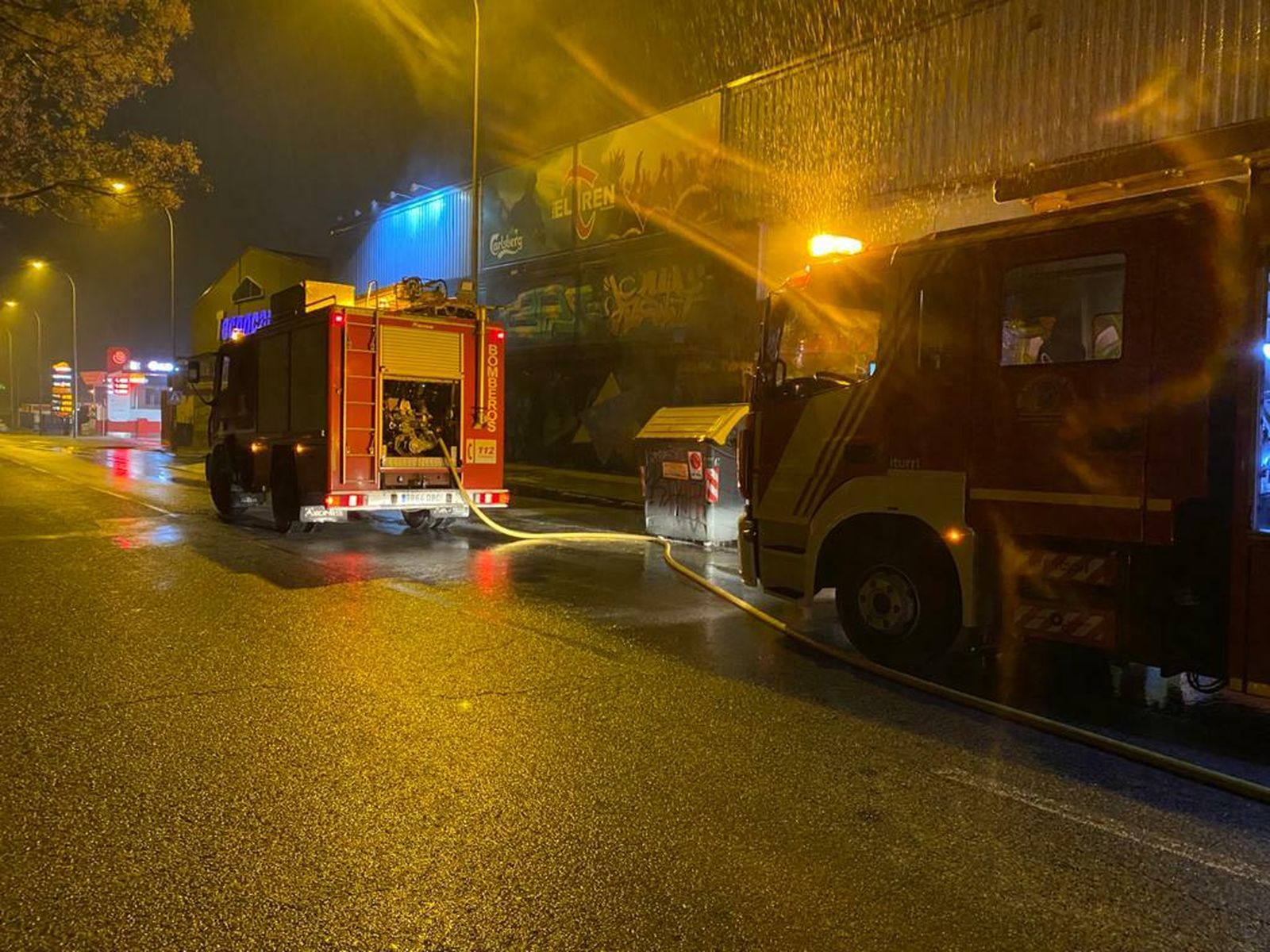 Incendio en la sala de conciertos El Tren de Granada