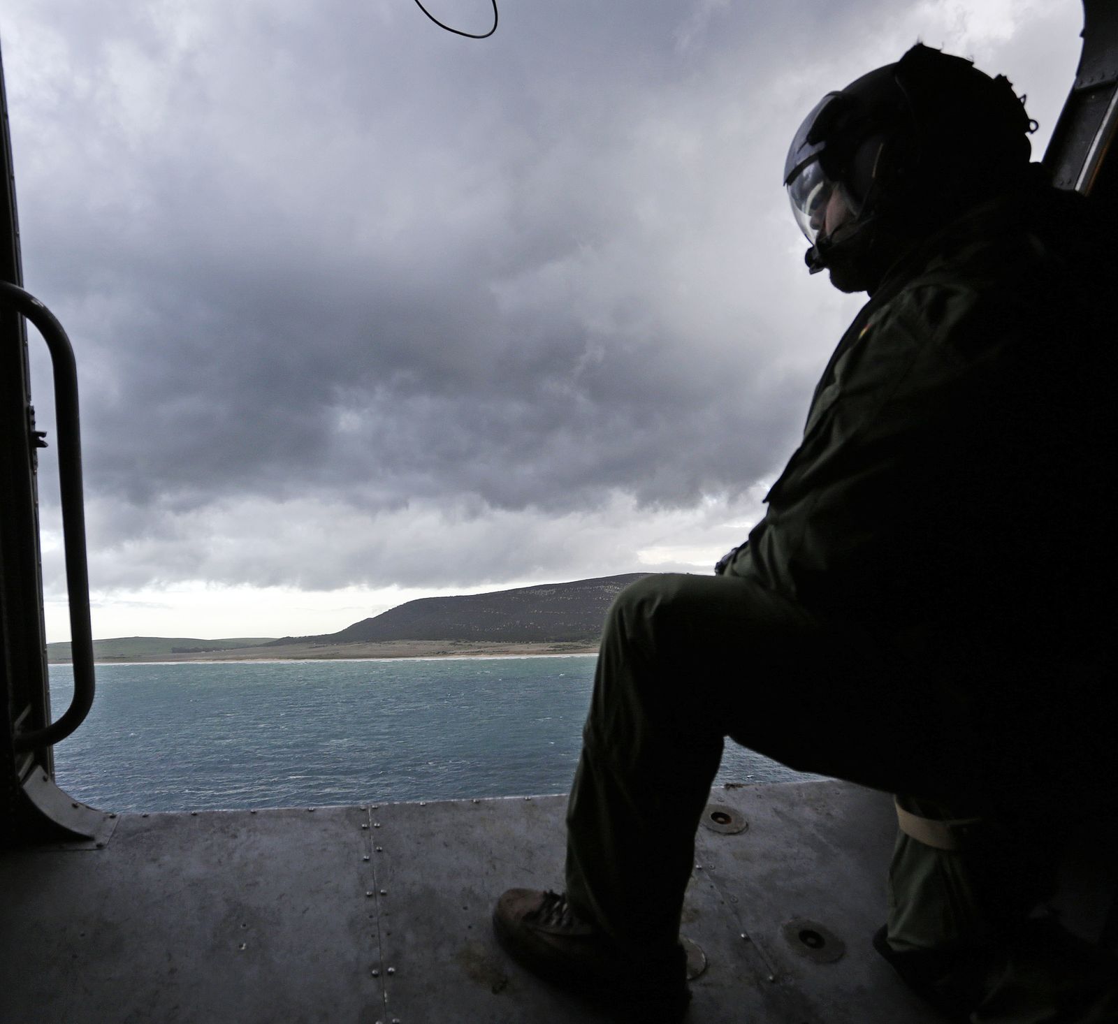 El campo de adiestramiento del Retín visto desde un helicóptero.