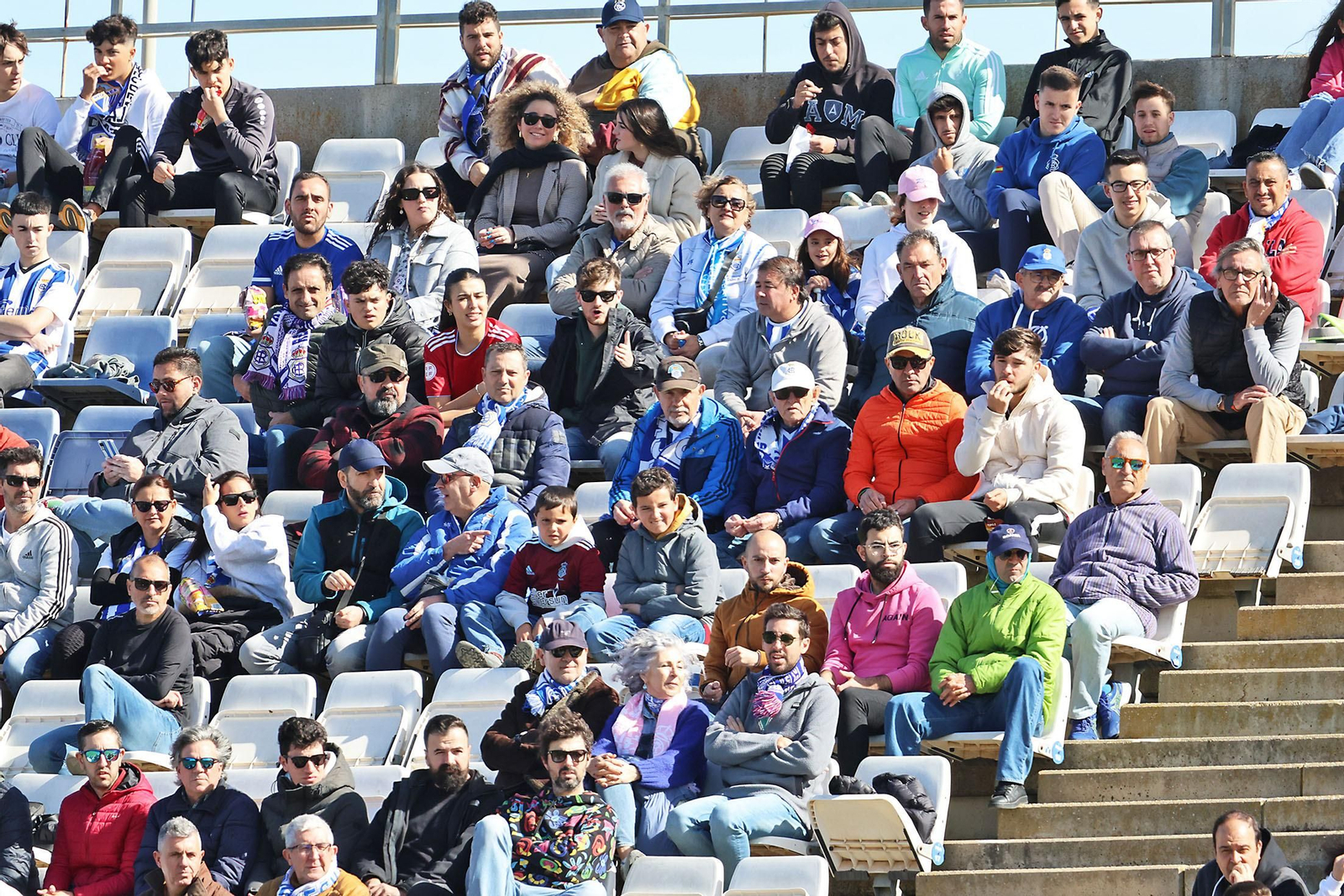 Ambiente en las gradas del Recreativo de Huelva vs AD Ceuta FC