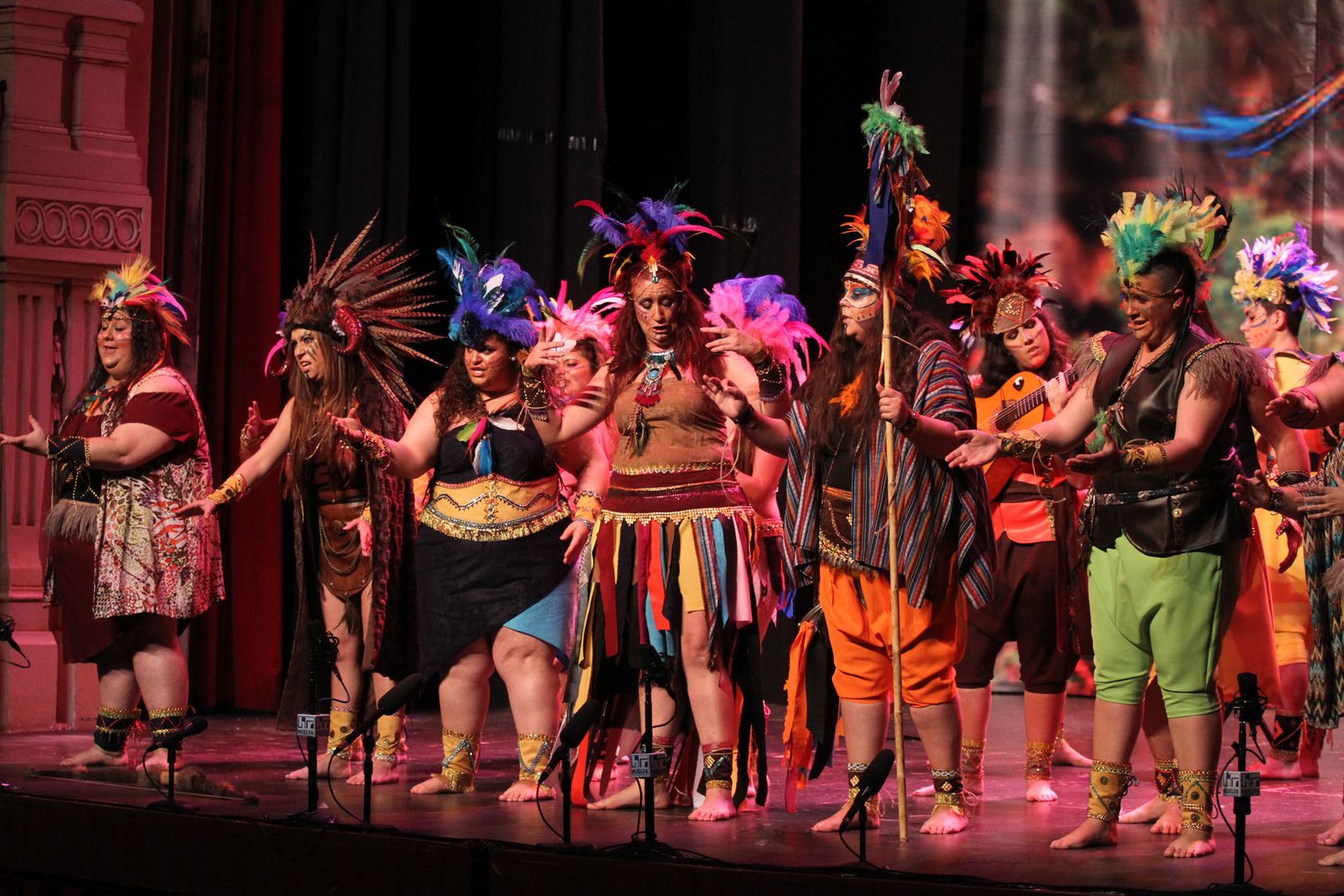 Imágenes del primer día de preliminares de concurso del Carnaval Colombino 2018