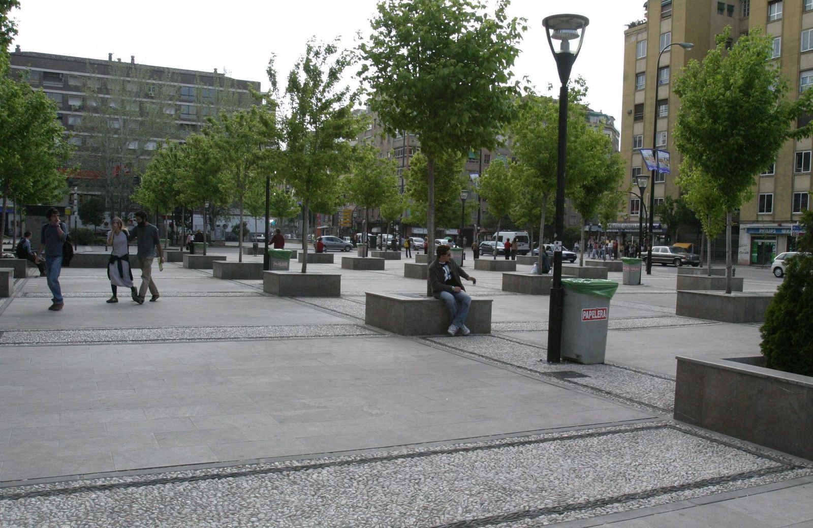 Plaza Einstein, uno de los puntos de la capital donde hay programado un  corte de luz.