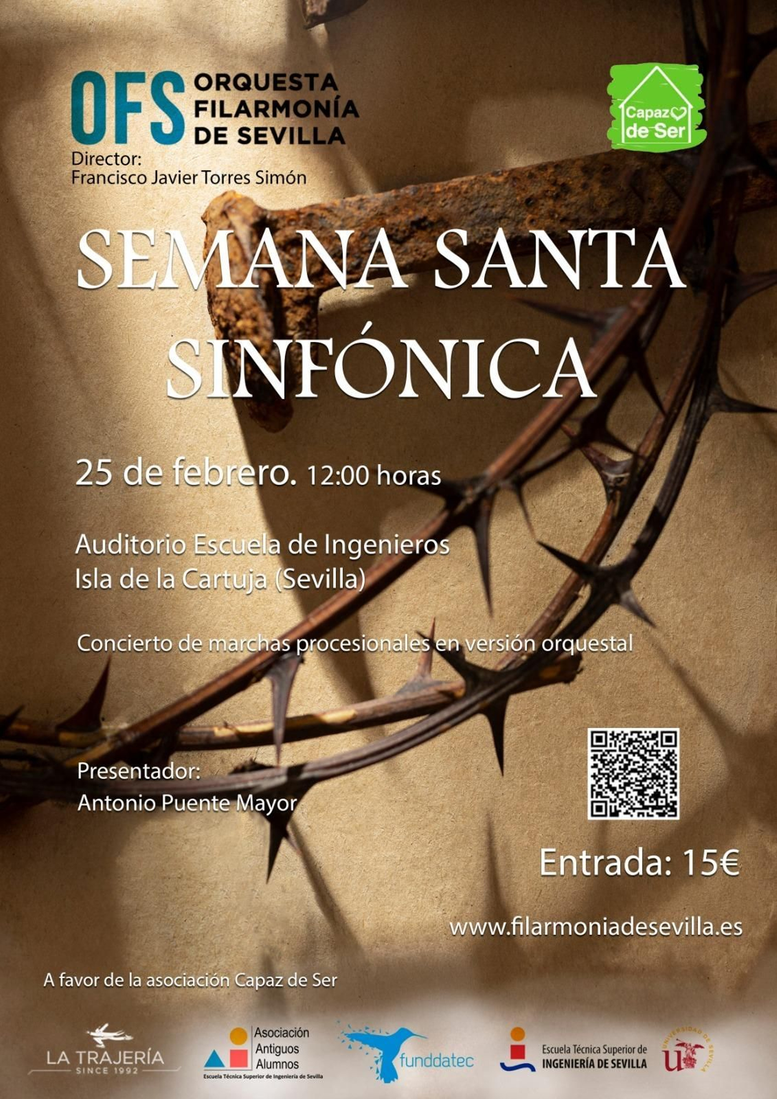 El cartel anunciador del concierto