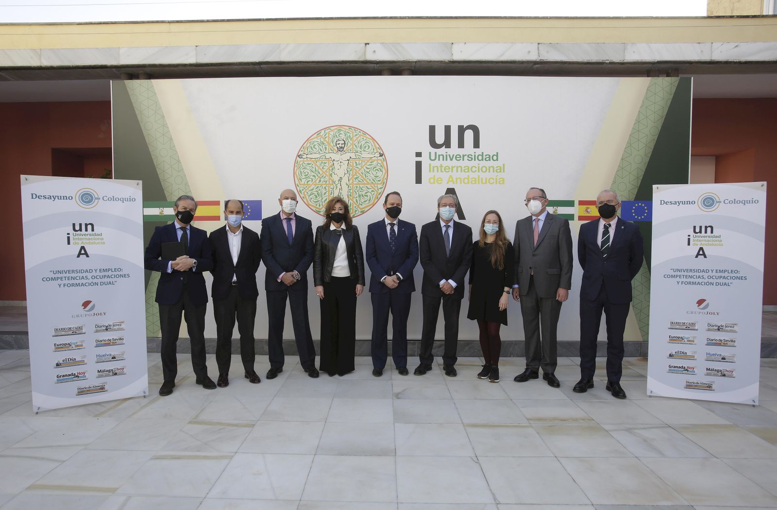 Particpantes en las jornadas en la UNIA.