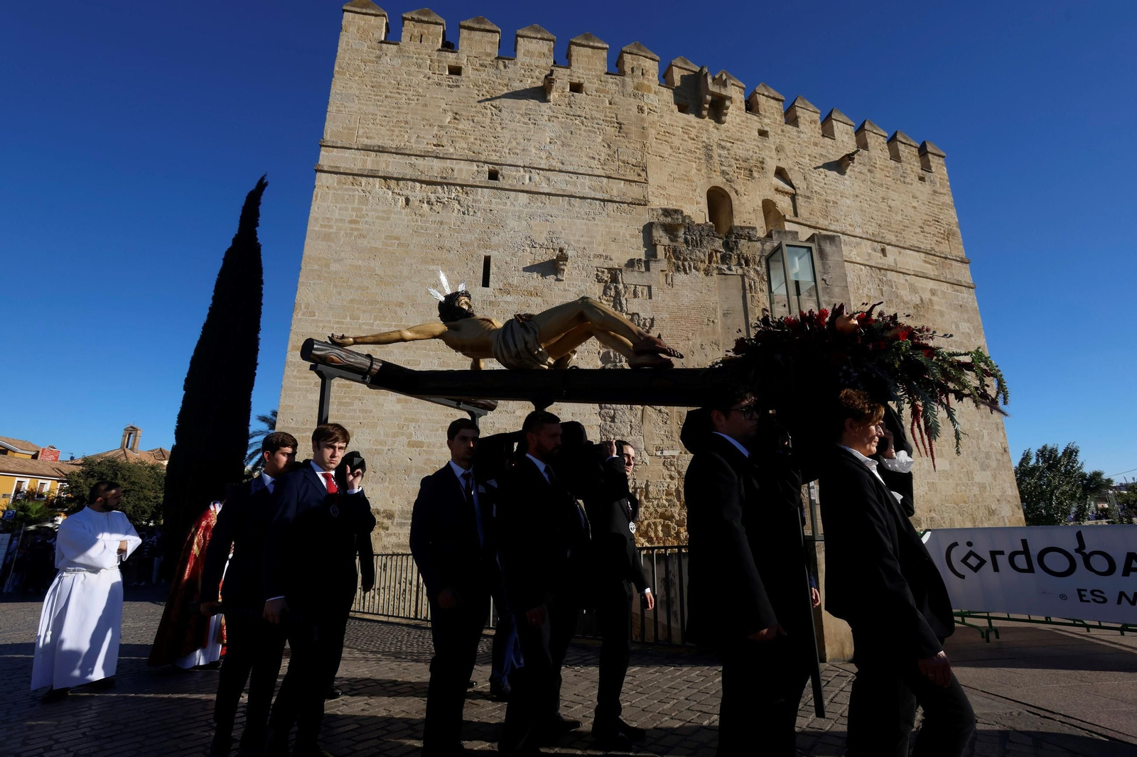 Santísimo Cristo de la Caridad de Pozoblanco, en el Magno Vía Crucis de Córdoba