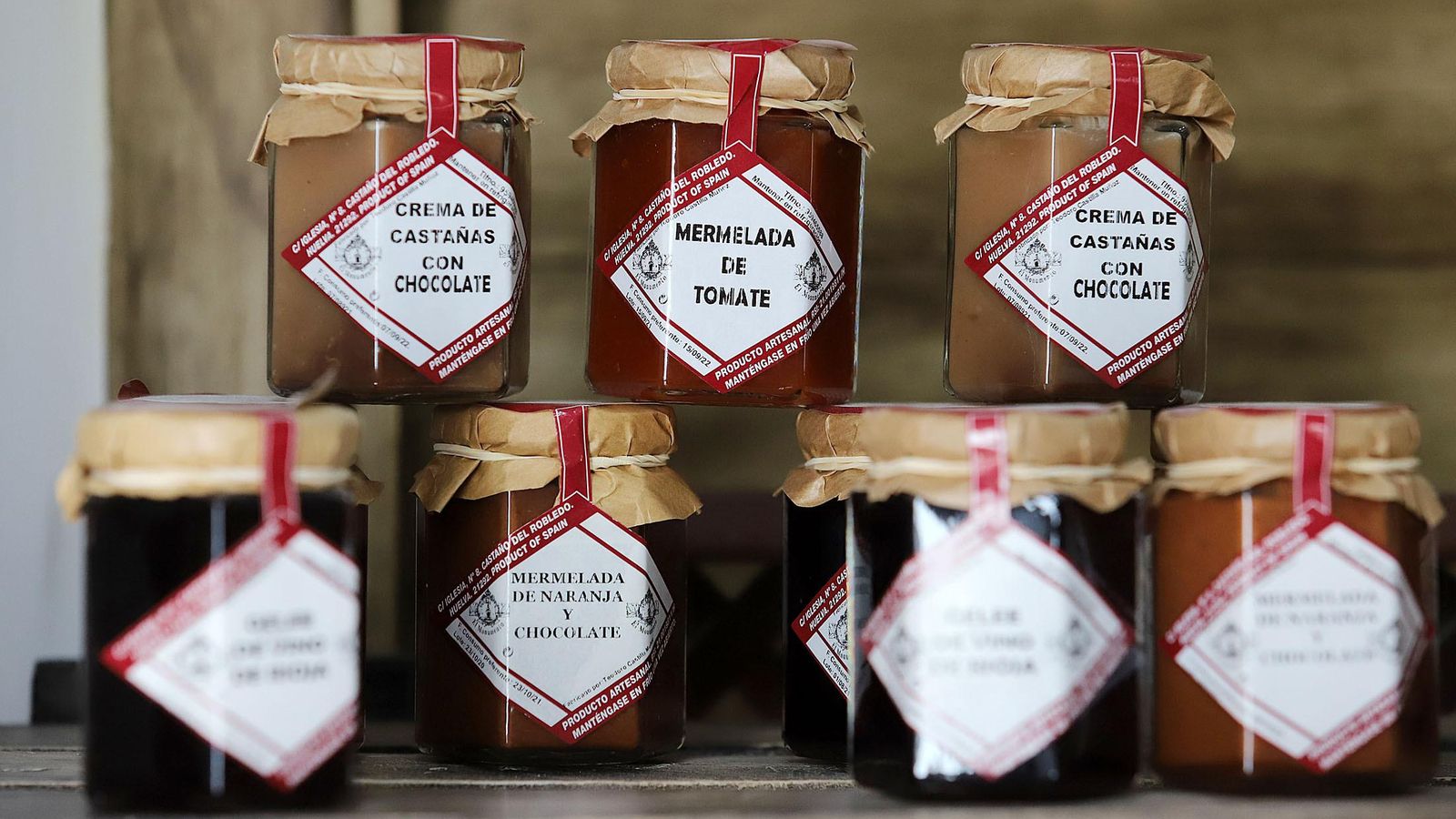 Cremas de castañas y mermeladas caseras de la Sierra