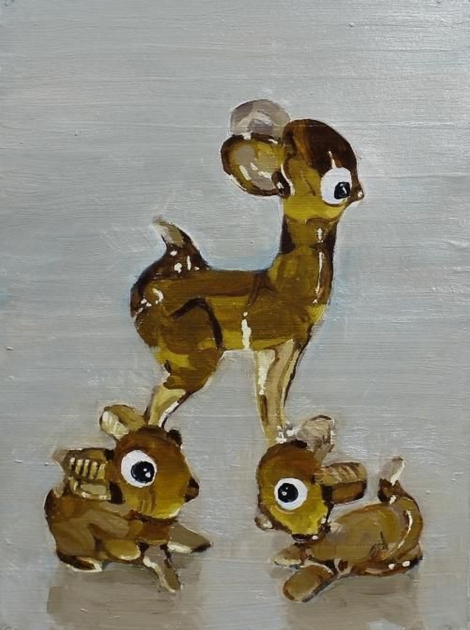 Uno de los cuadros de Mario Marín  expuestos en galería Espacio 0 desde hoy.