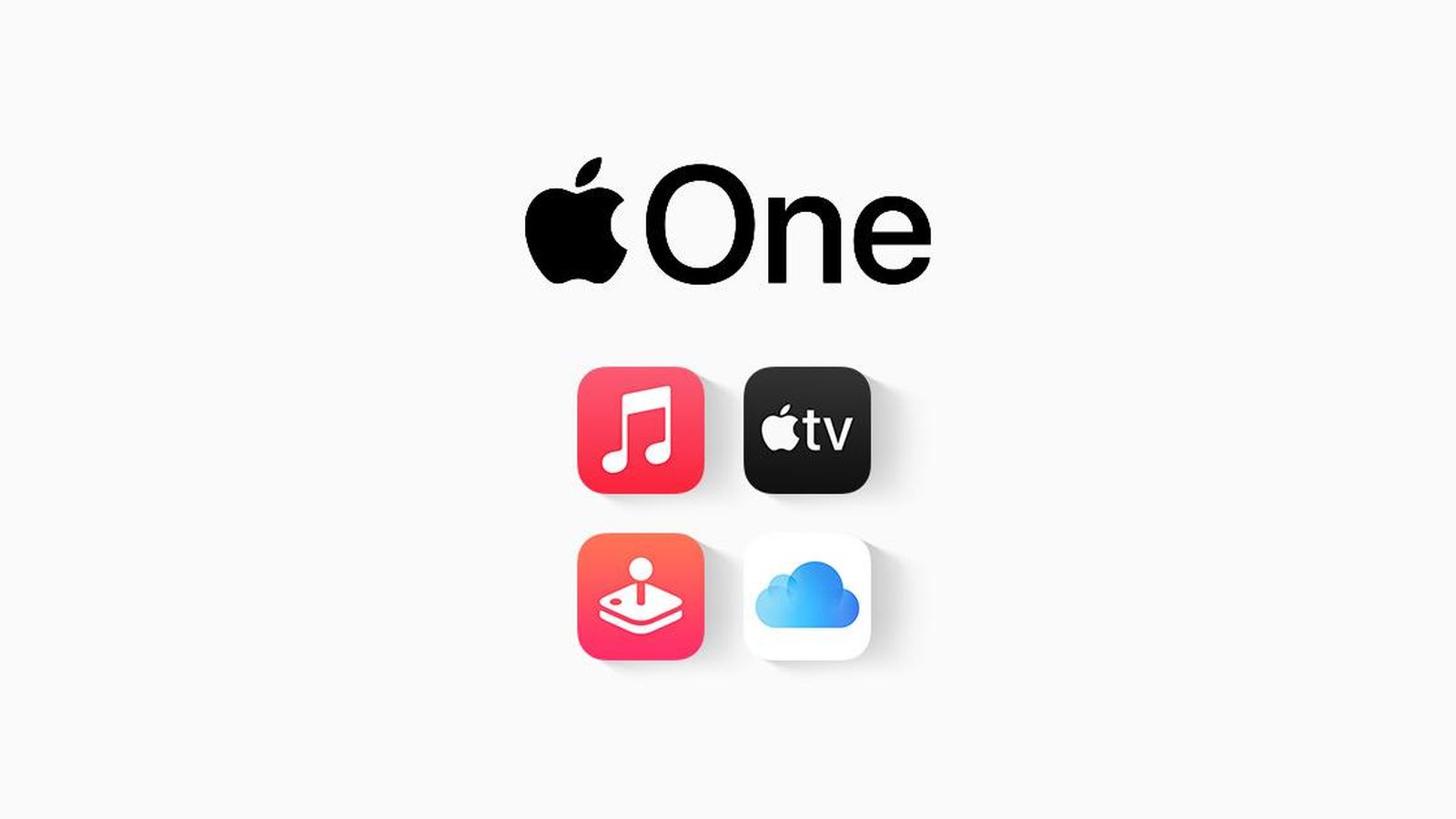 Logo de Apple One y los servicios que ofrece la versión Premier