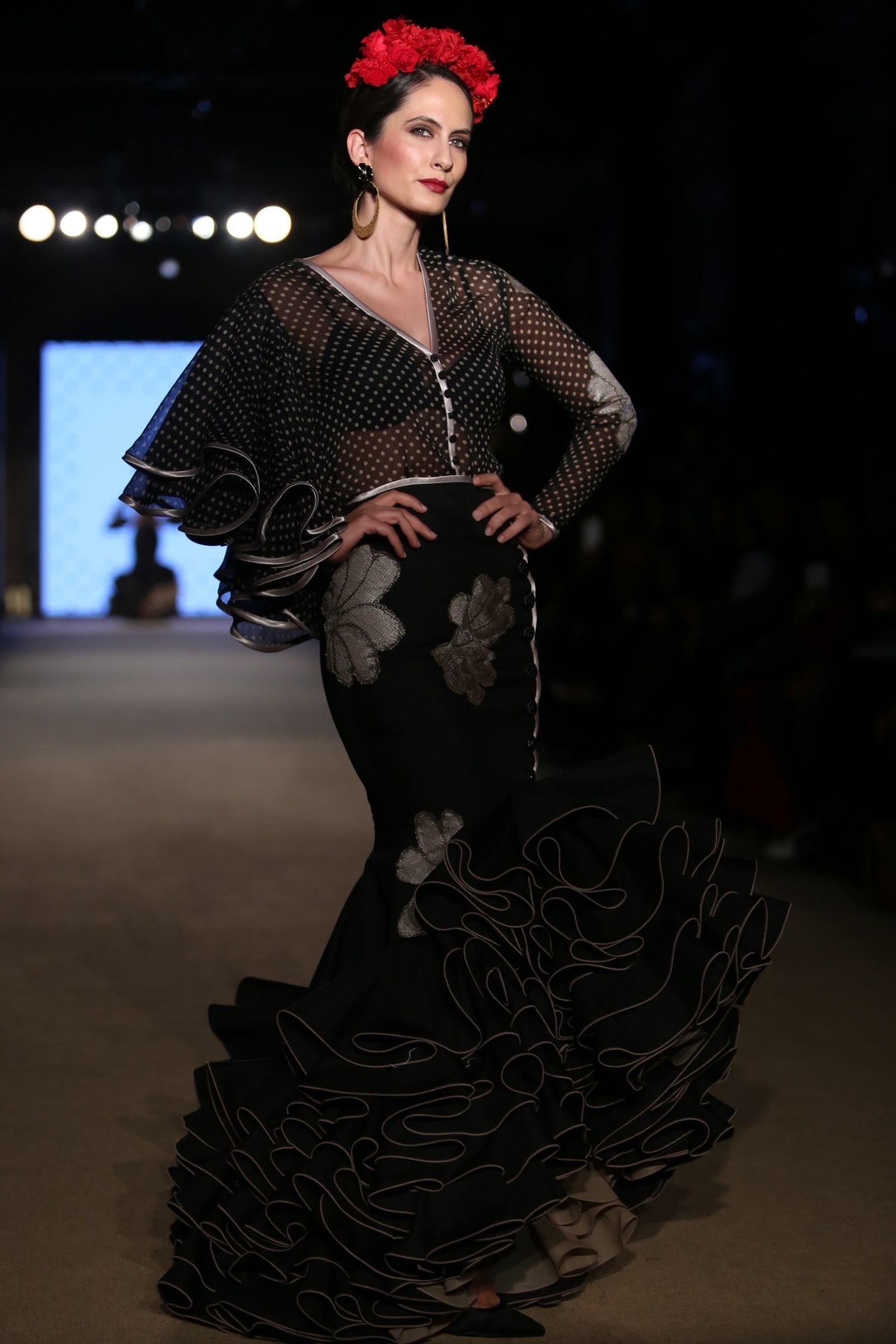El traje de flamenca negro de 2019, sinónimo de elegancia