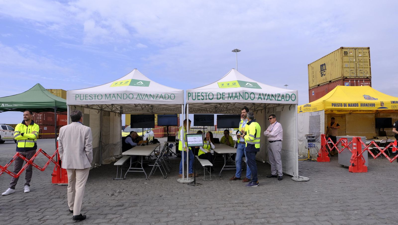 Ejercicio Marsec25 simulacro, en el Puerto de Almería, en imágenes