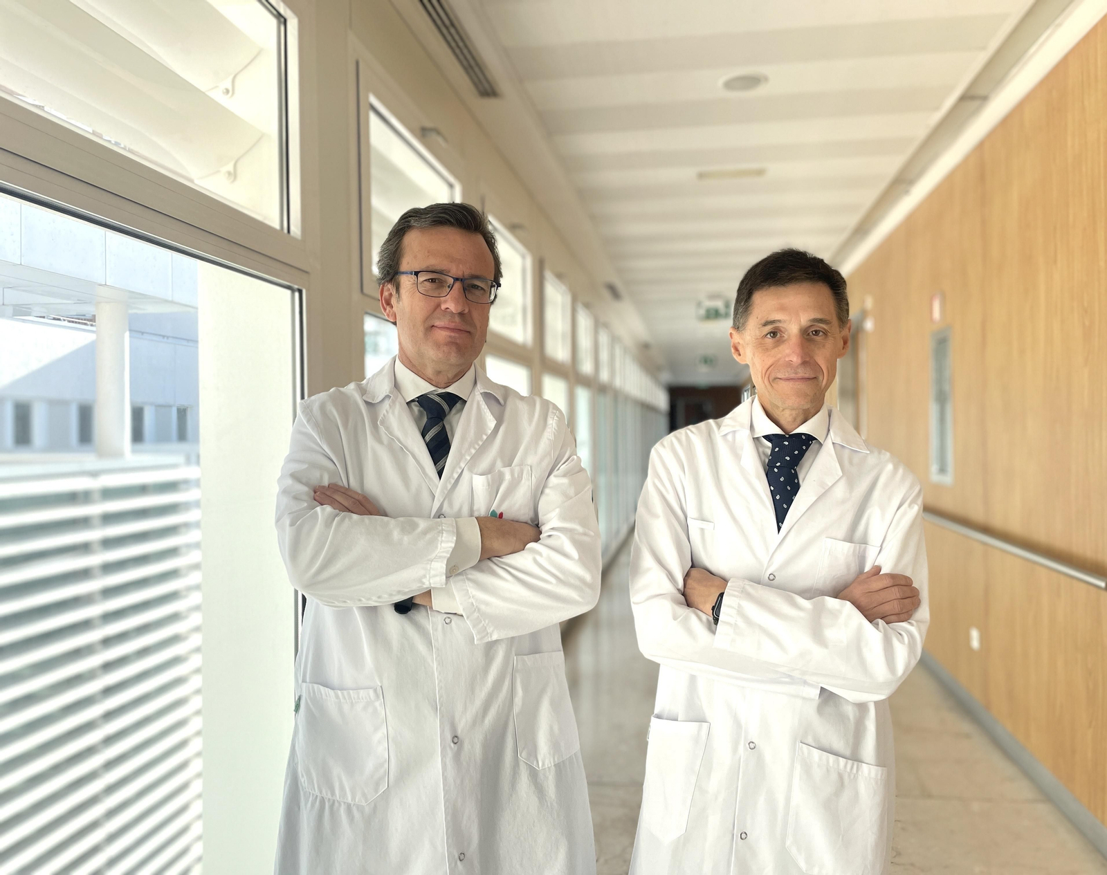 Los doctores Antonio Amaya y Fernando de la Portilla.