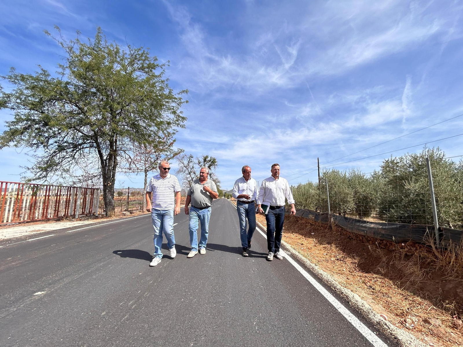 Visita a las obras de la JA-2323.