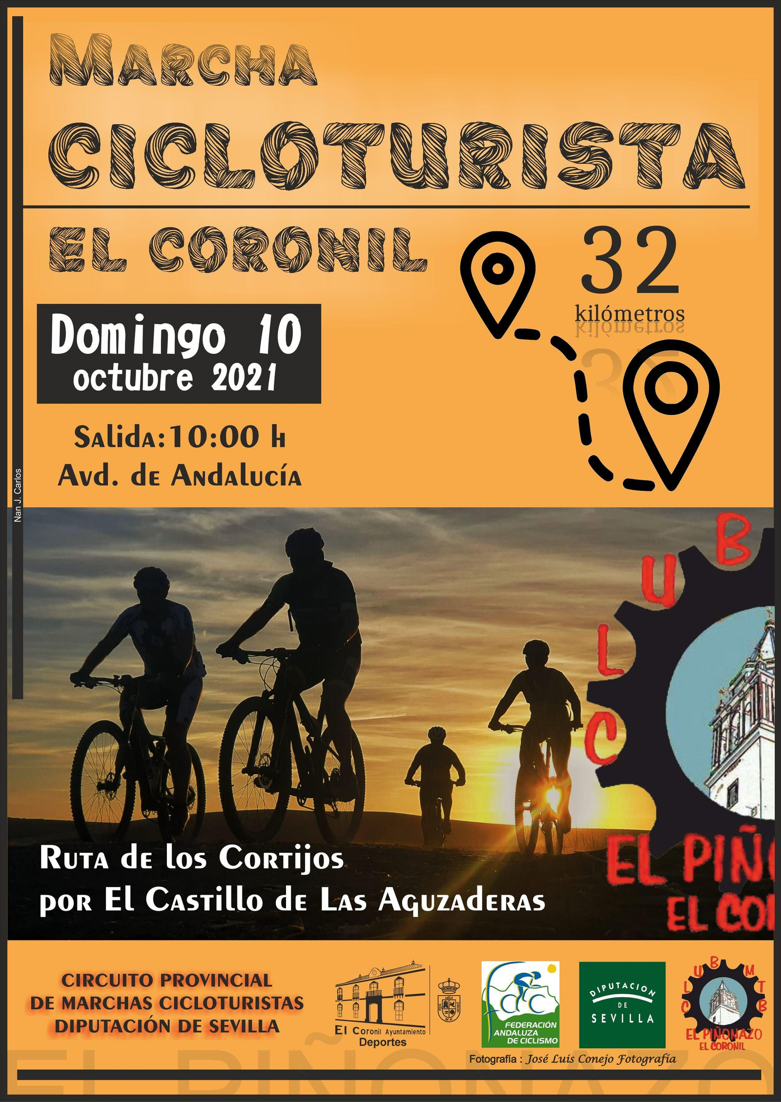 El cartel de la marcha de El Coronil.